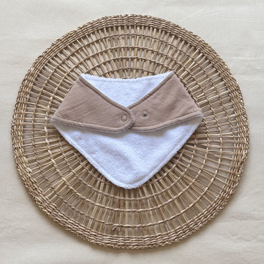 Babero bandana - Marrón claro
