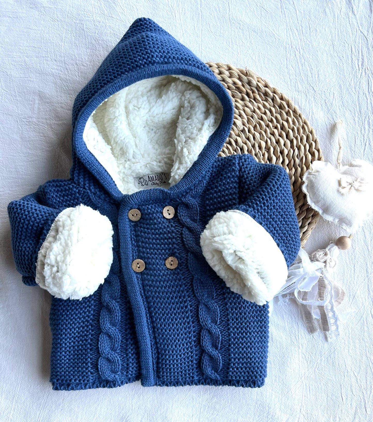 Campera corderito - Azul