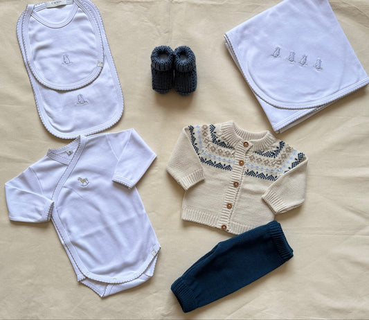 Baby box - Azul, blanco y beige (RN)