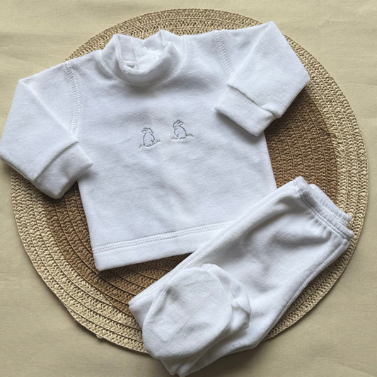 Conjunto piel durazno - Conejitos