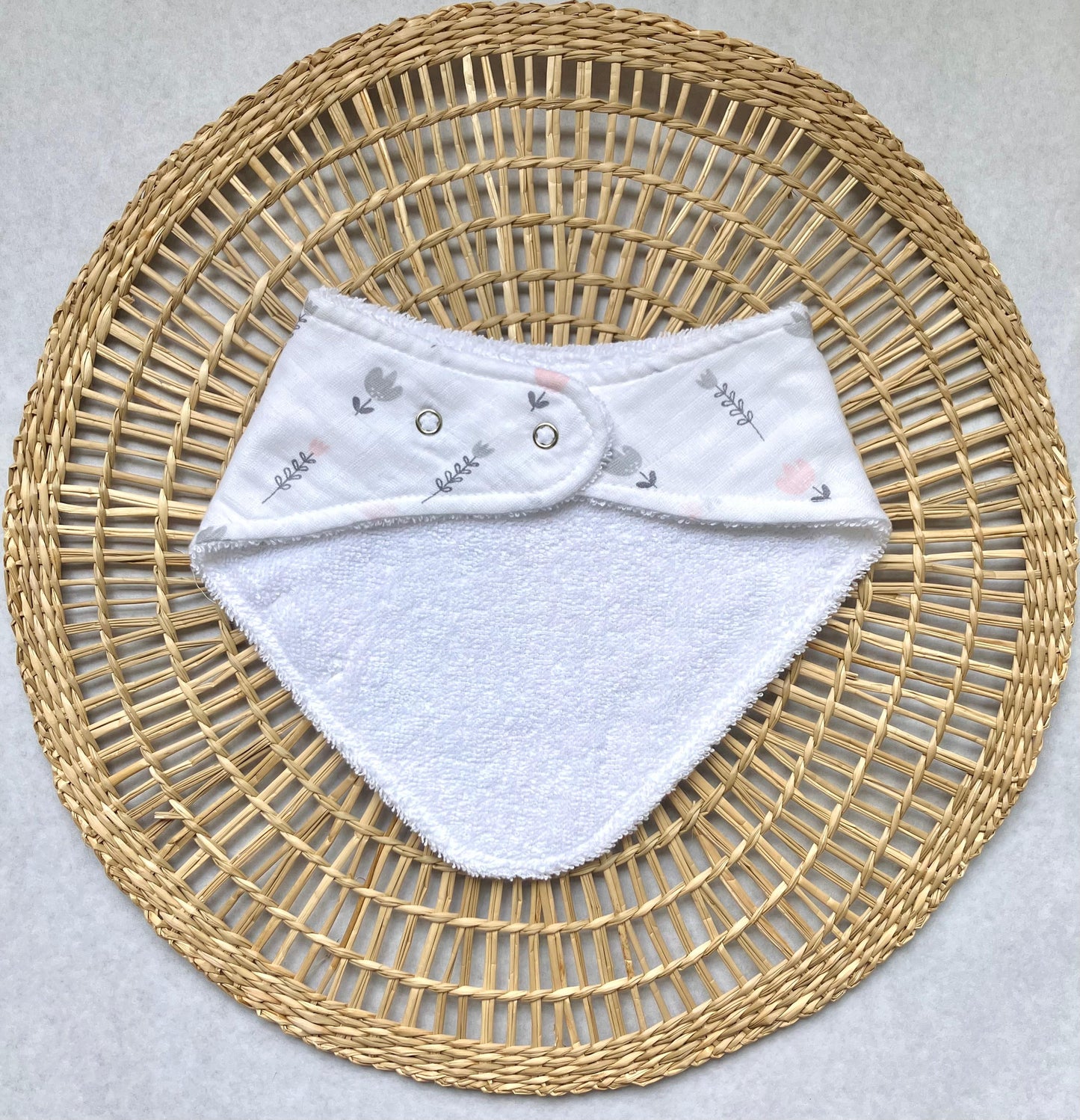 Babero bandana - Florcitas
