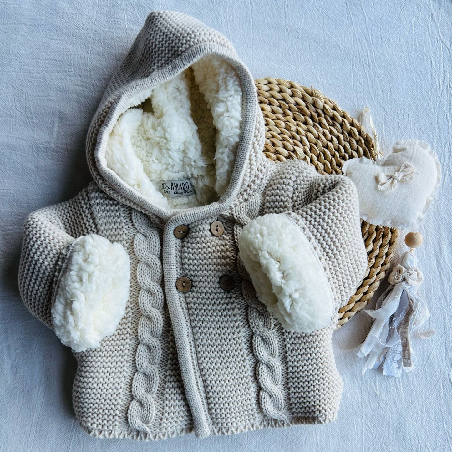 Campera corderito - Beige