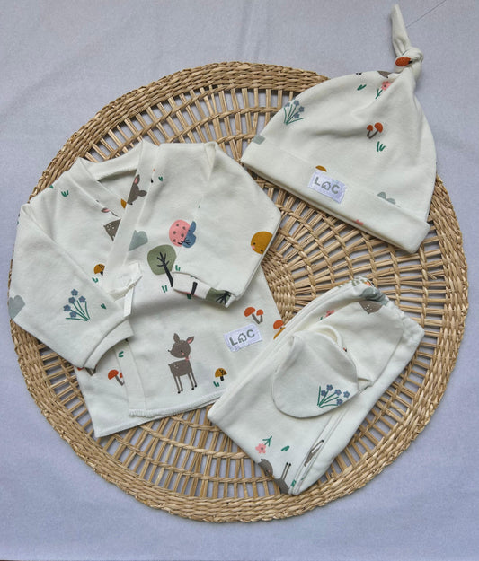 Set algodón - Bosque blanco