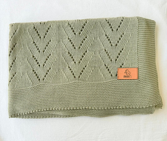 Rebozo tejido - Verde oliva
