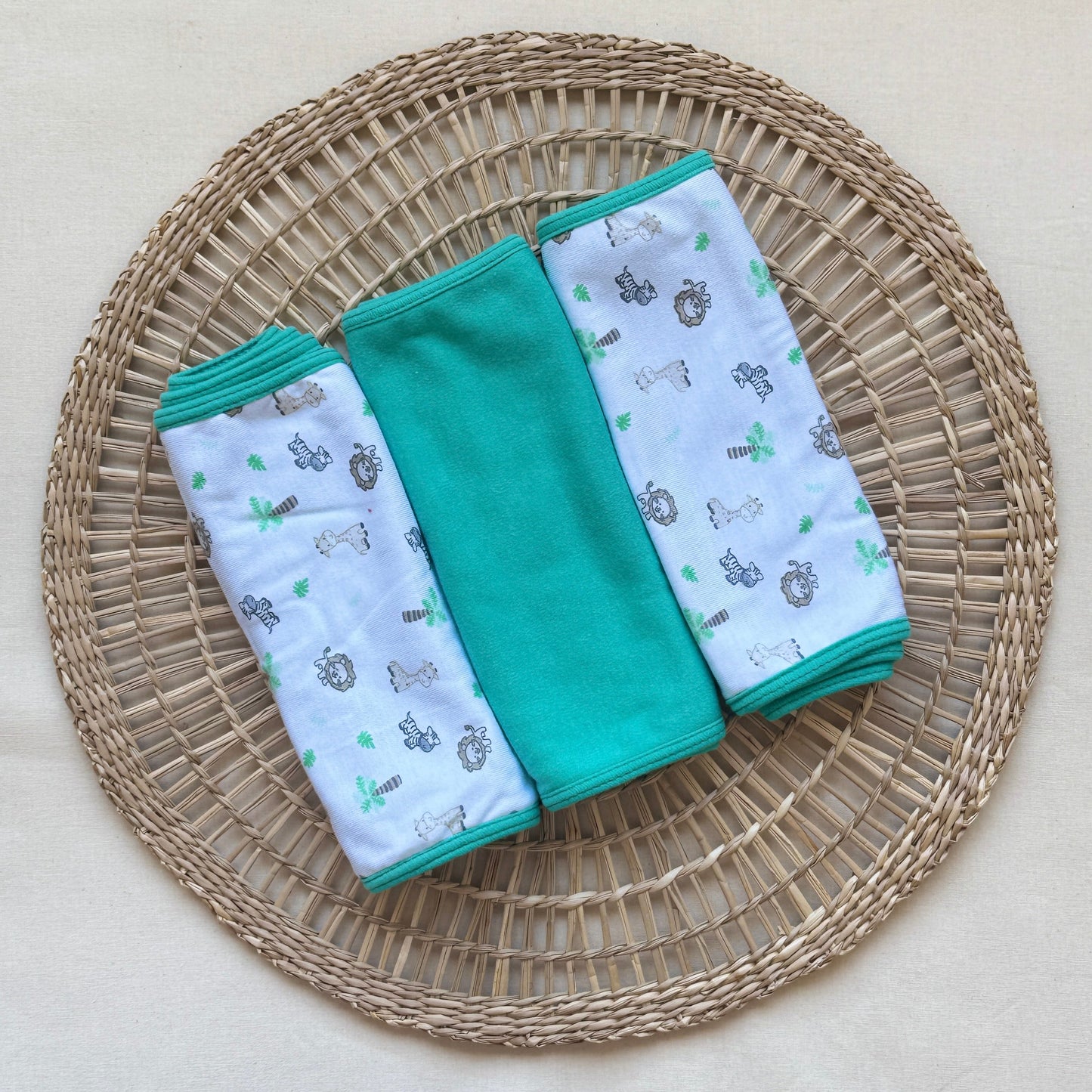 Babitas - Blanco y verde animalitos