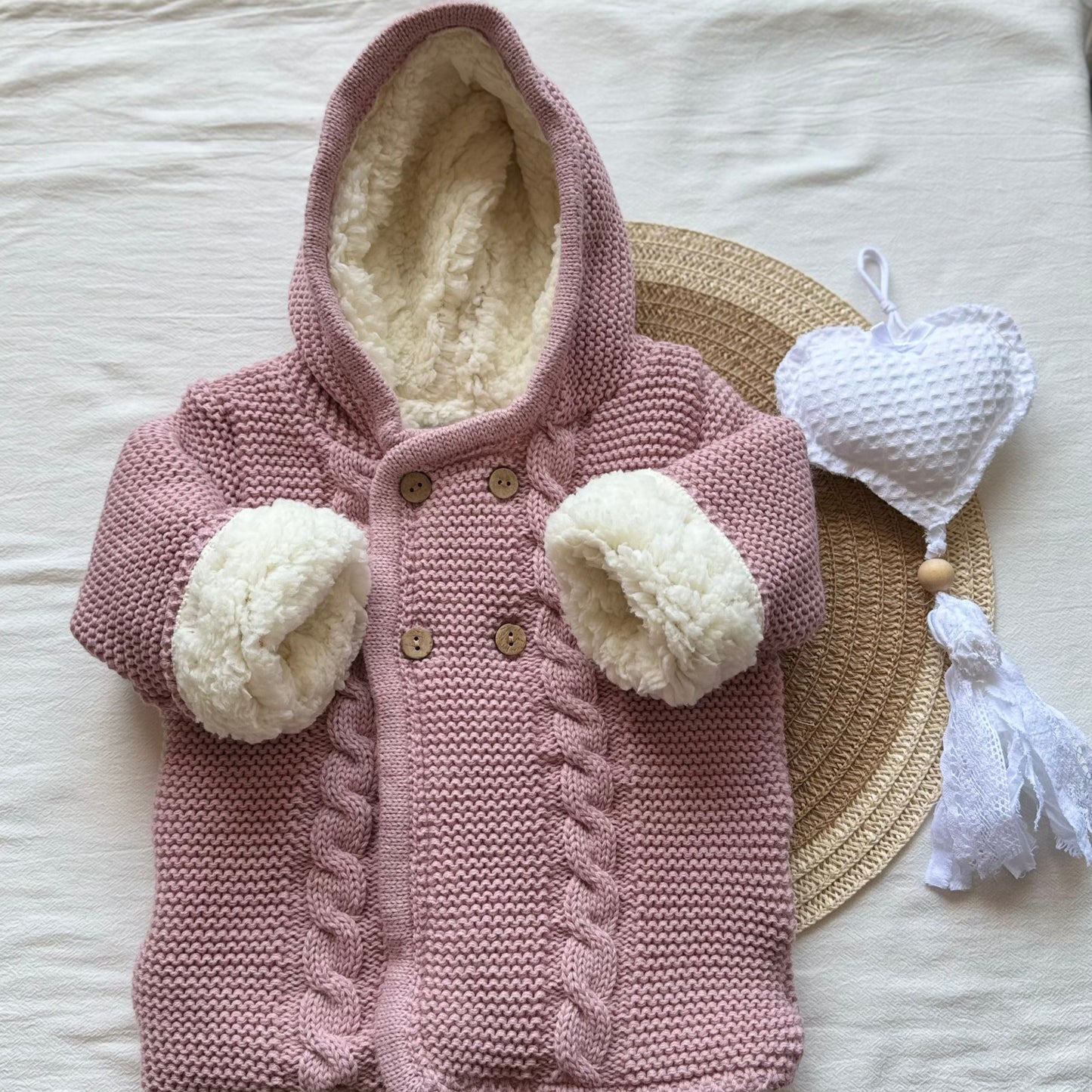 Campera corderito - Rosa viejo