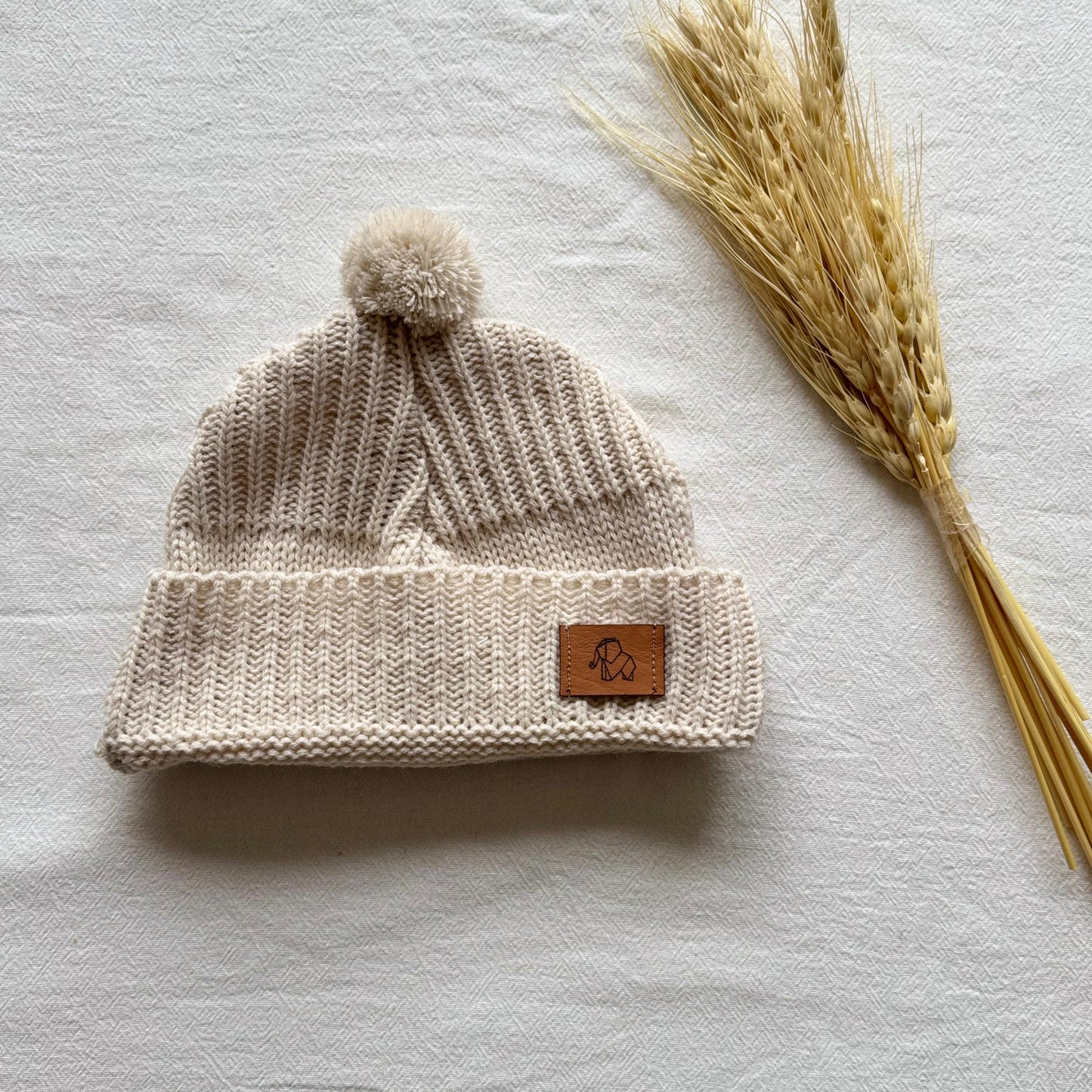 Gorro tejido - Beige