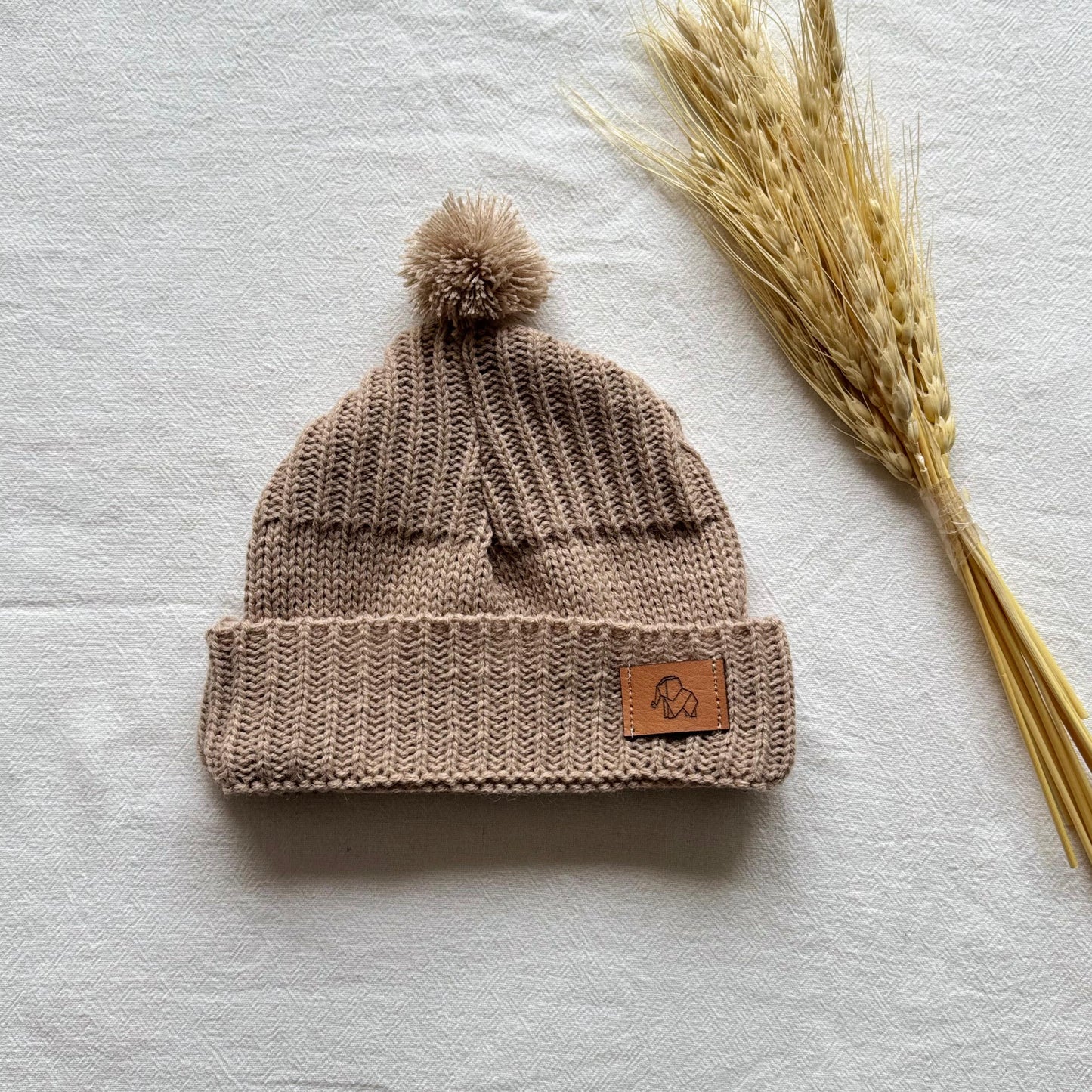 Gorro tejido - Marrón claro