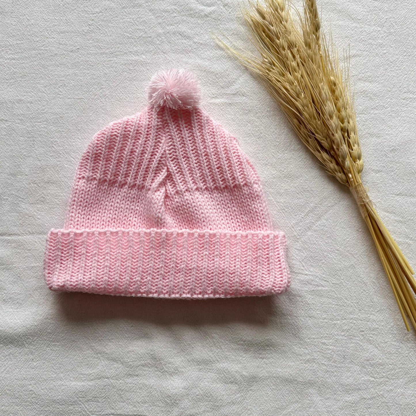 Gorro tejido - Rosa claro