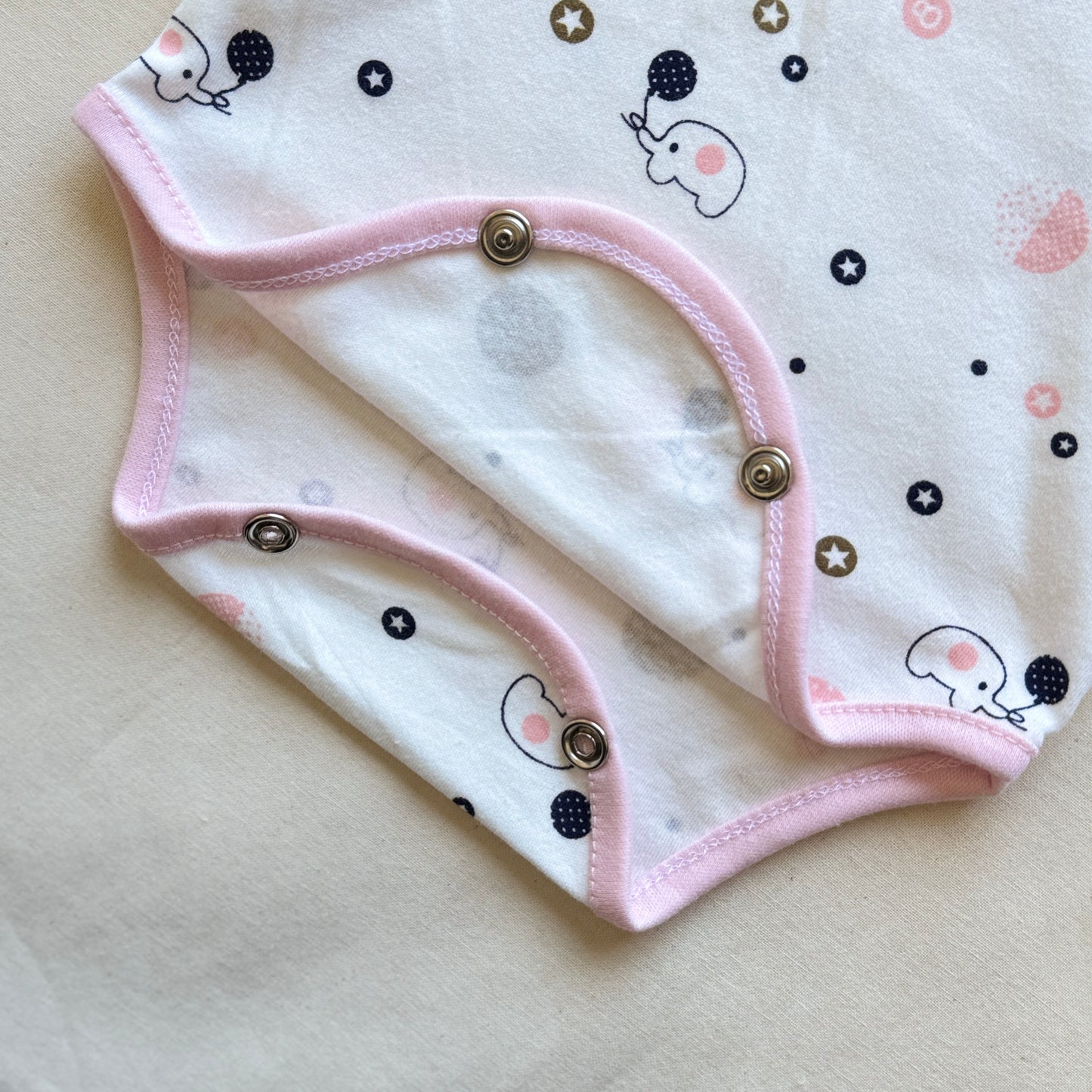 Set algodón - Rosa elefantitos