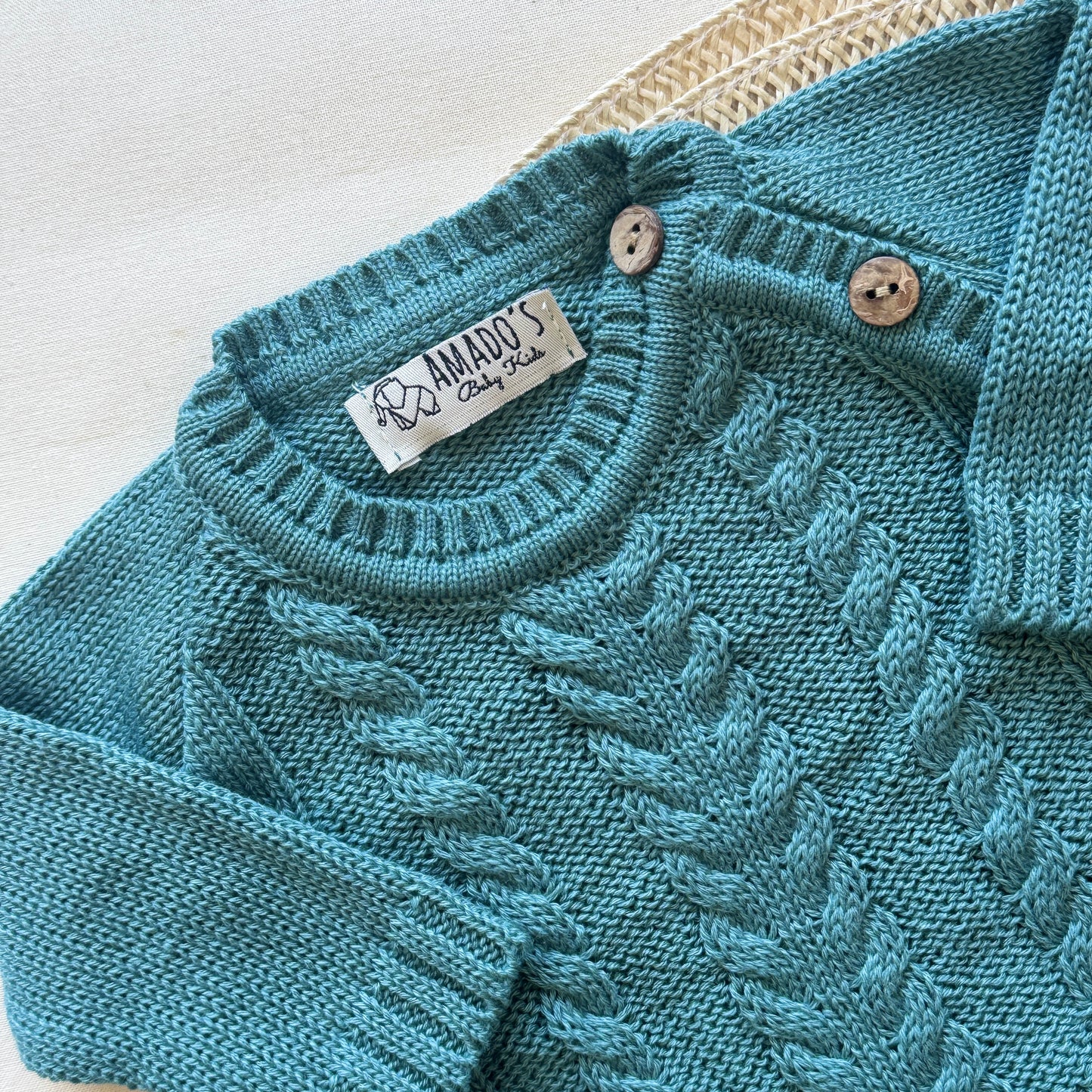 Conjunto hilo - Verde trenzado