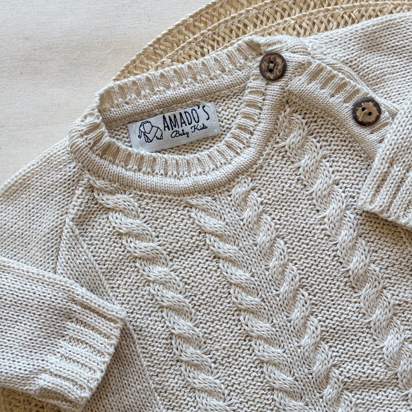 Conjunto hilo - Beige trenzado