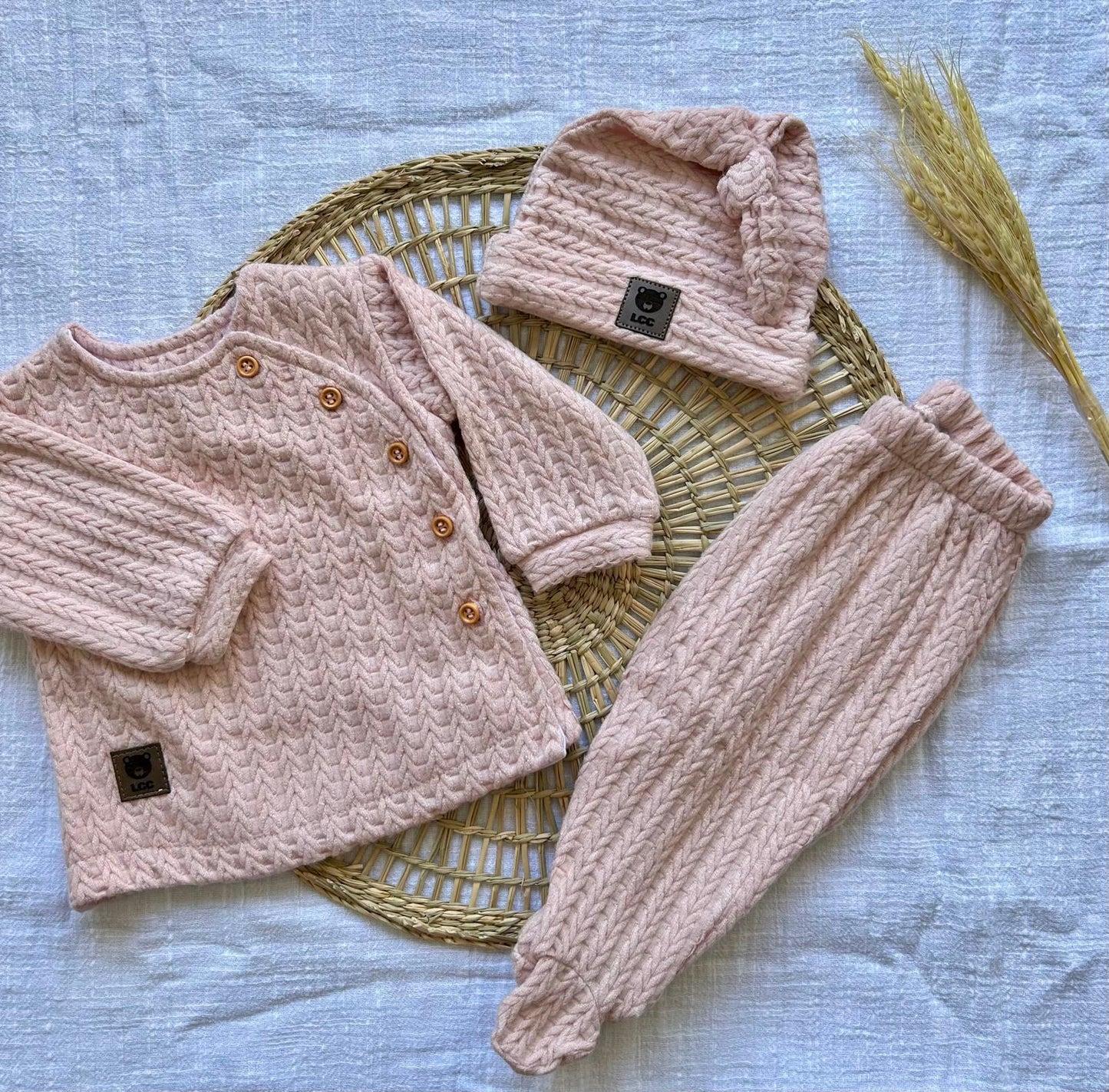 Conjunto símil punto - Rosa
