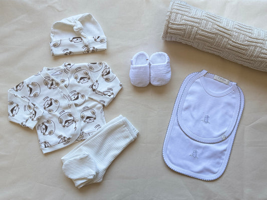 Baby box - Beige y blanco (RN)