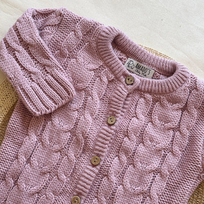 Enterito tejido - Rosa viejo