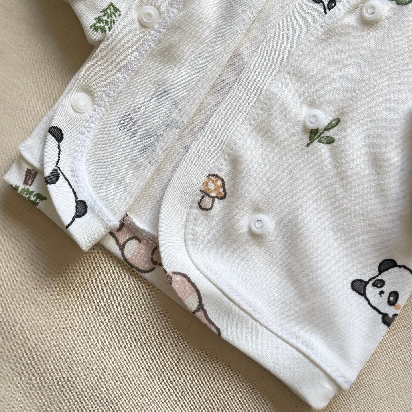 Set algodón - Leones y osos pantalón marrón