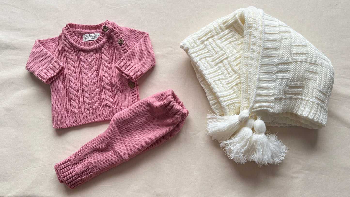 Baby box- Rosa y crudo (0/3M)