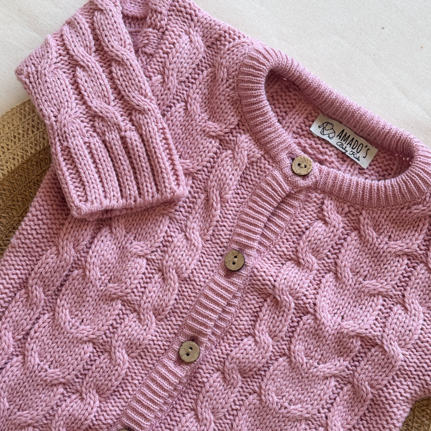 Enterito tejido - Rosa