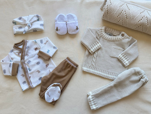 Baby box- Beige y camel (0/3M)