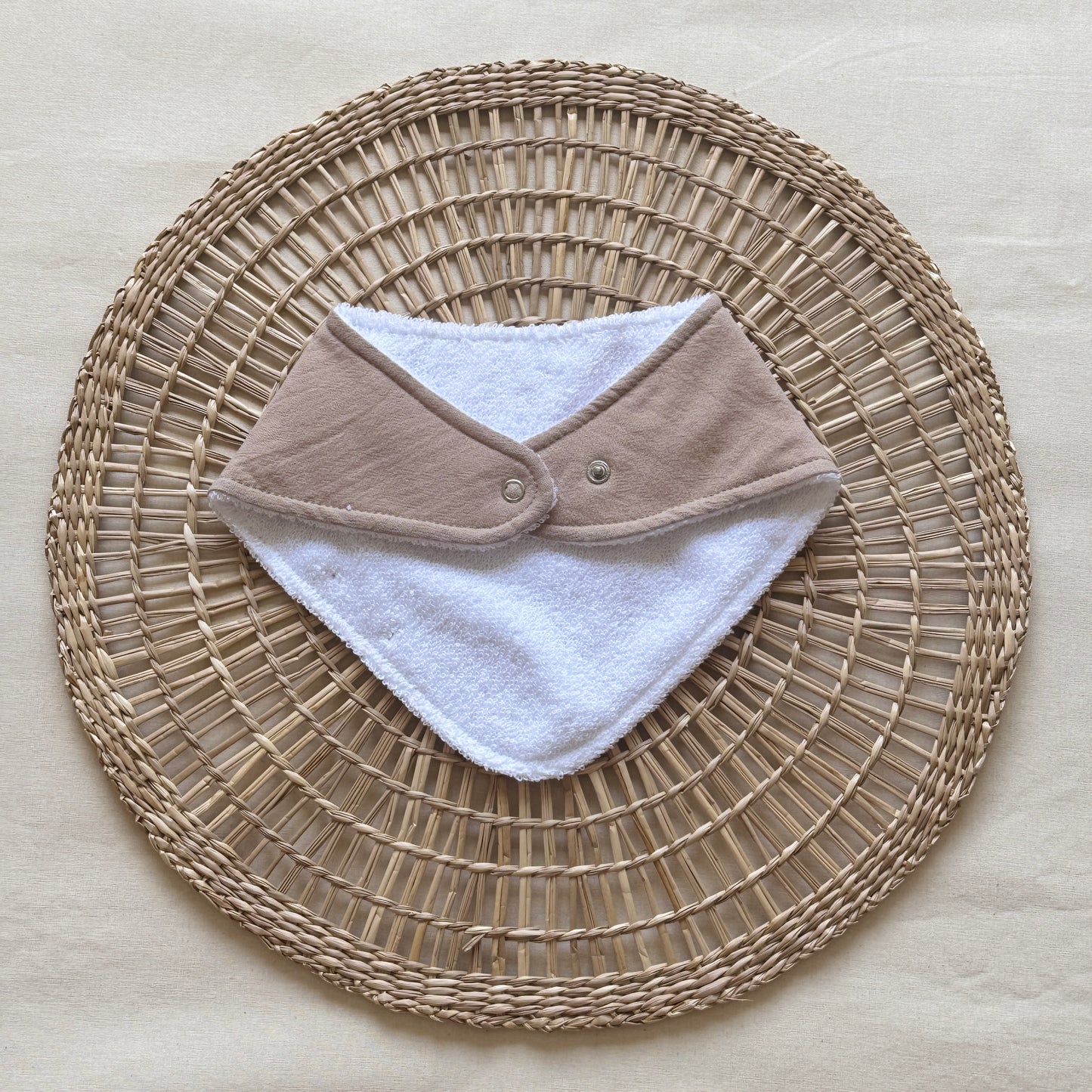 Babero bandana - Marrón claro