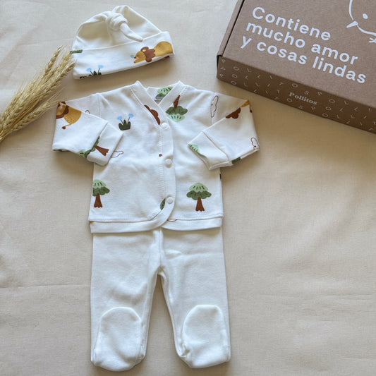 Set algodón - Leones pantalón blanco