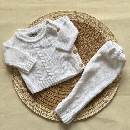 Conjunto hilo - Blanco trenzado