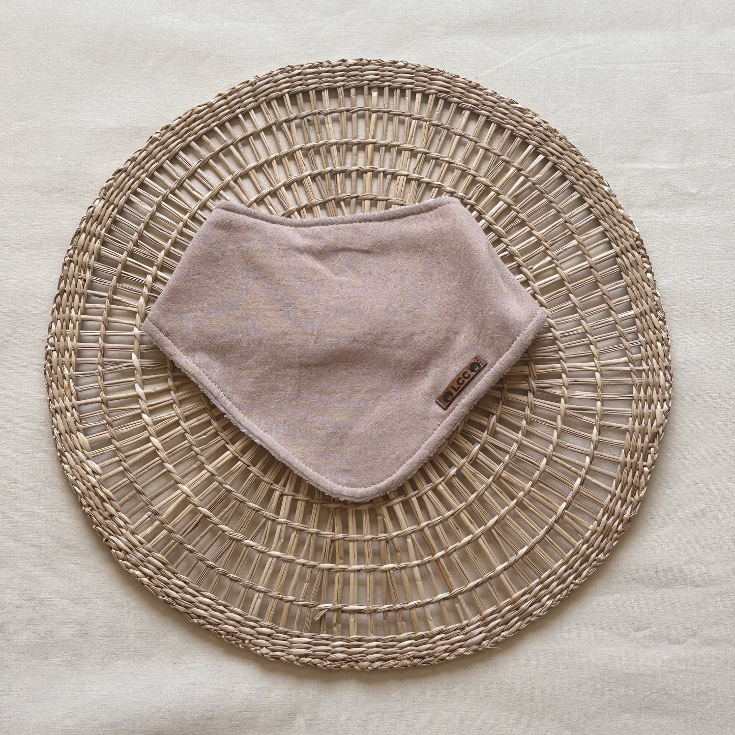 Babero bandana - Marrón claro