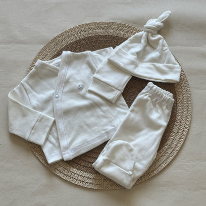 Set algodón - Crudo liso