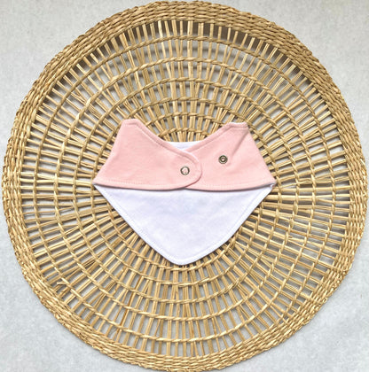 Babero bandana bordado - Florcitas