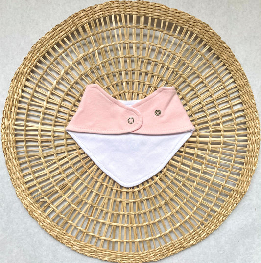 Babero bandana bordado - Florcitas