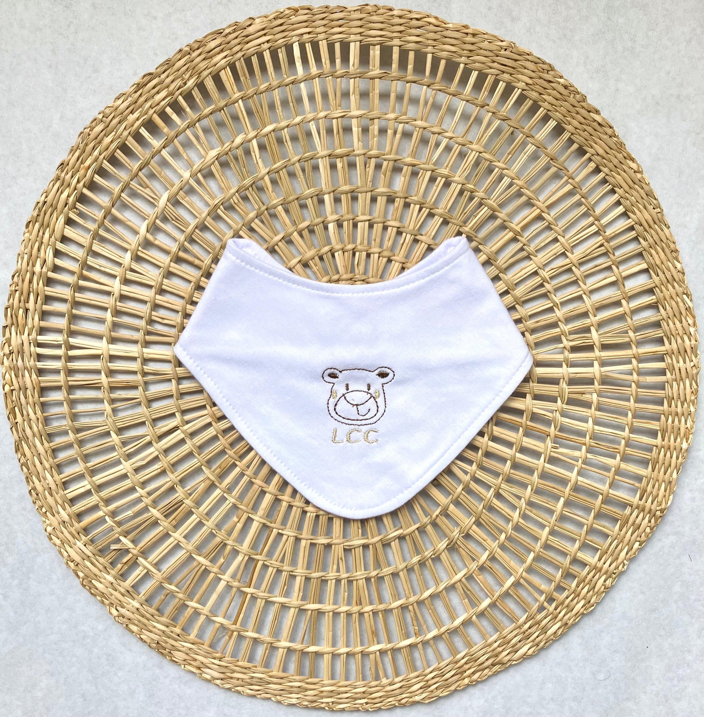 Babero bandana bordado - Osito