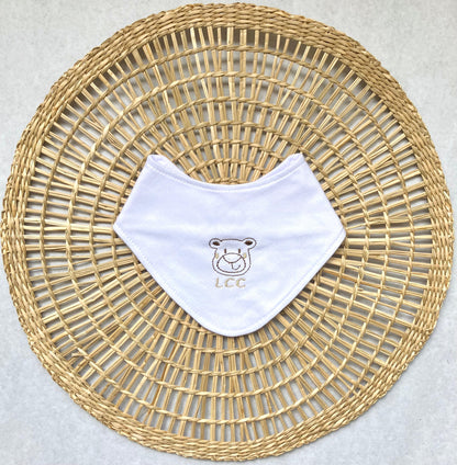 Babero bandana bordado - Osito