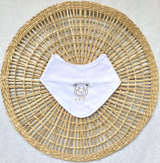 Babero bandana bordado - Osito