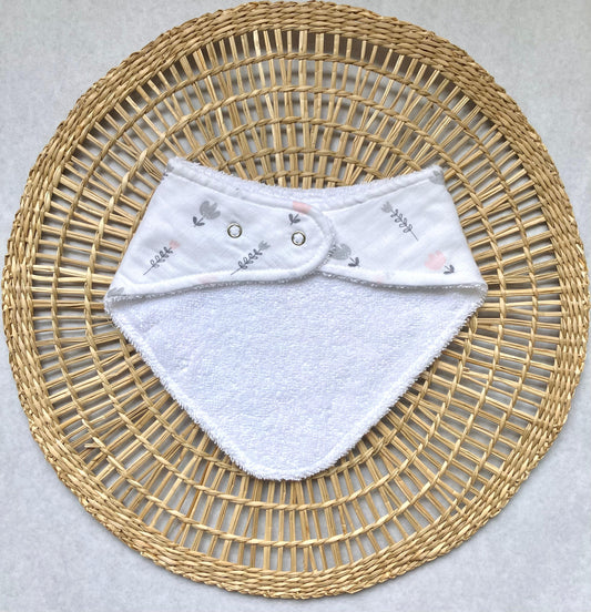 Babero bandana - Florcitas