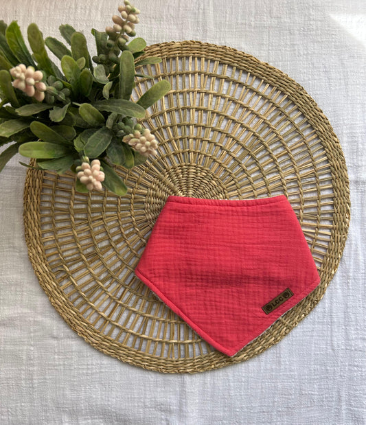 Babero bandana - Coral