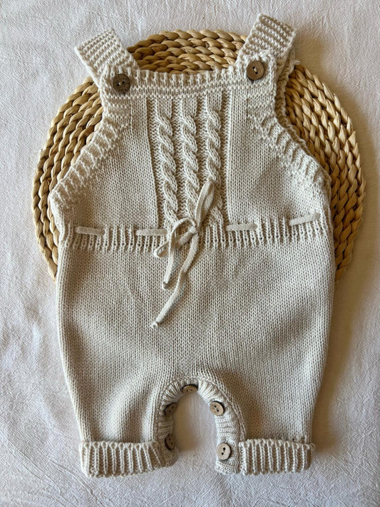 Jardinero tejido - Beige