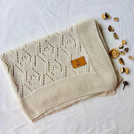 Rebozo tejido - Beige