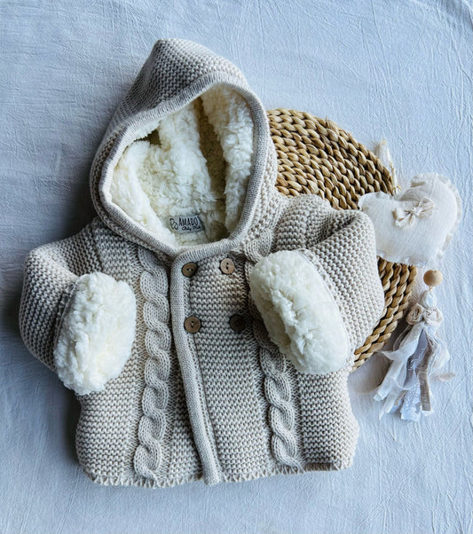 Campera corderito - Beige