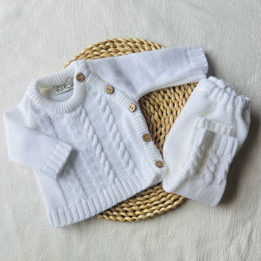 Conjunto tejido - Blanco