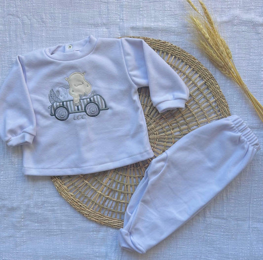 Set algodón grueso - Blanco autito