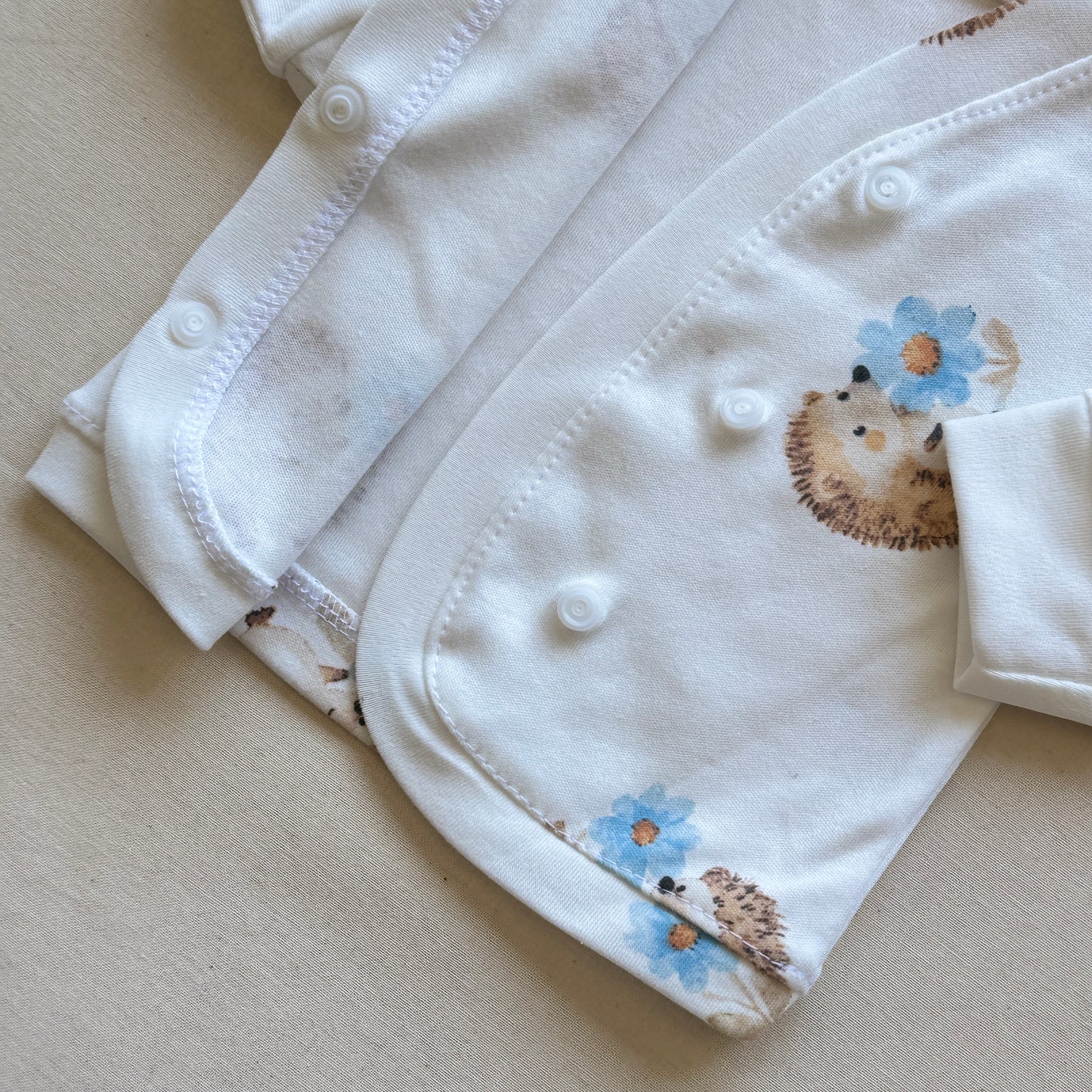 Set algodón - Erizo con pantalón blanco