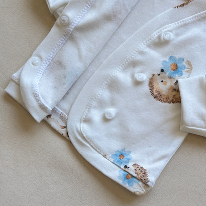 Set algodón - Erizo con pantalón blanco