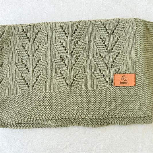 Rebozo tejido - Verde oliva