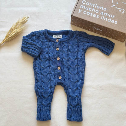 Enterito tejido - Azul