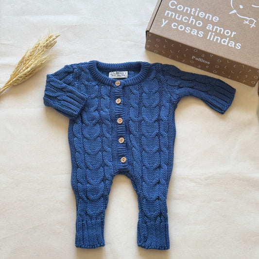 Enterito tejido - Azul