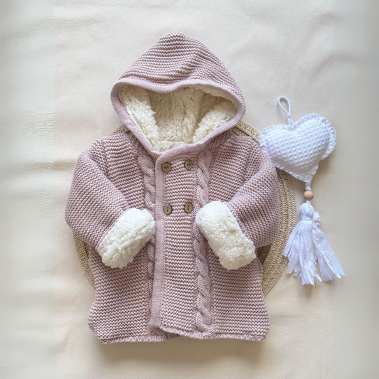 Campera corderito - Rosa pálido