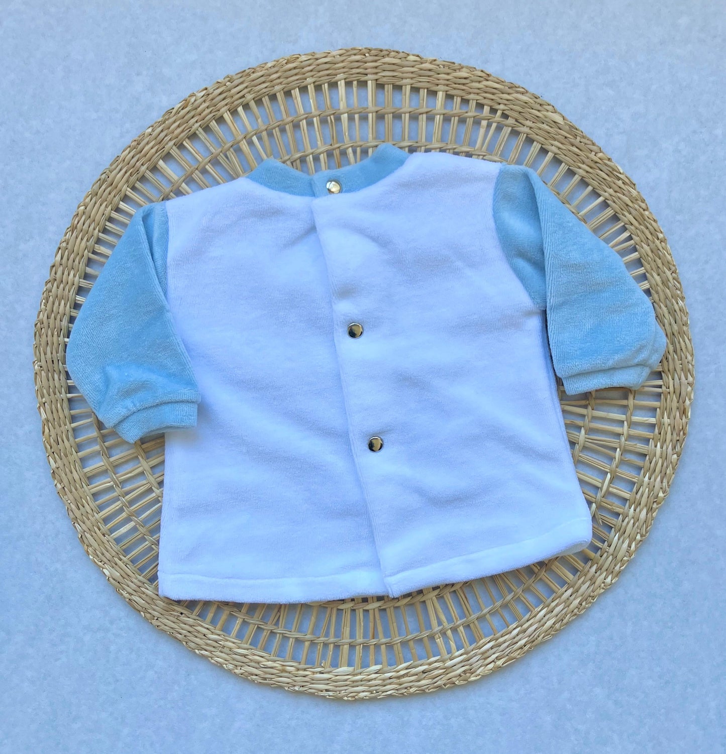 Conjunto plush - Celeste y blanco avioncito