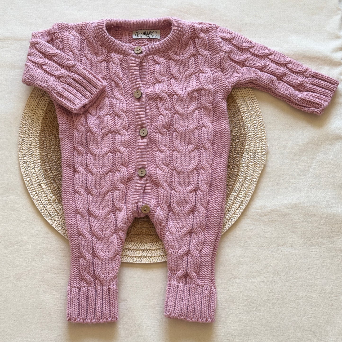 Enterito tejido - Rosa