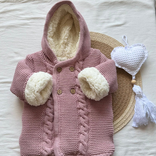 Campera corderito - Rosa viejo