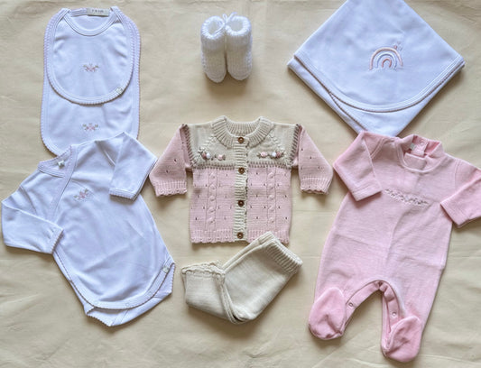 Baby box - Rosa y blanco (RN)